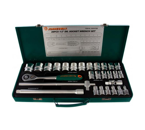 Набор торцевых головок 1/2"DR 8-34 мм Jonnesway S04H4728S