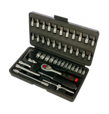 Набор инструмента FORCE 6 граней, Super Lock, 1/4, 46 предметов 2462-7