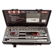 Набор головок FORCE 1/2 24 предмета 10-32mm SL 4243