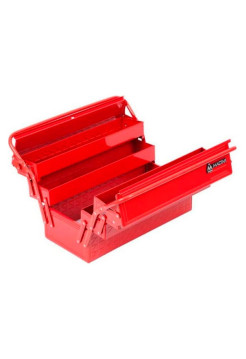 Инструментальный раскладной ящик МАСТАК 5 отсеков, красный 510-05420R