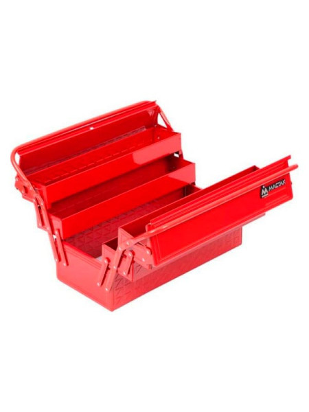 Инструментальный раскладной ящик МАСТАК 5 отсеков, красный 510-05420R Инструментальный раскладной ящик МАСТАК 5 отсеков, красный 510-05420R