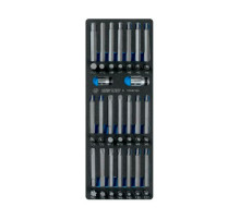 Набор вставок бит 10 мм TORX, SPLINE, HEX, ложемент, 44 предмета KING TONY 9-1044CQV