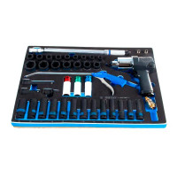 Набор пневмоинструмента KING TONY с принадлежностями, ложемент, 41 предмет 9-44803AMPV01