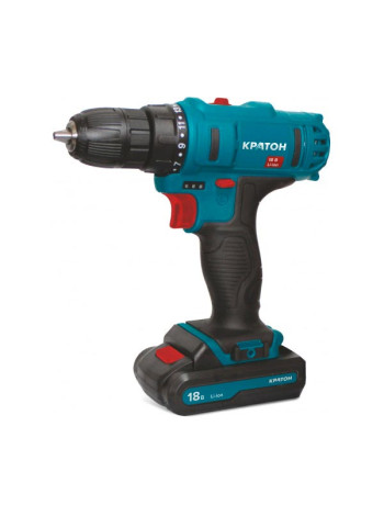 Аккумуляторная дрель-шуруповерт Кратон CD-18-Li-2,0 3 11 01 057