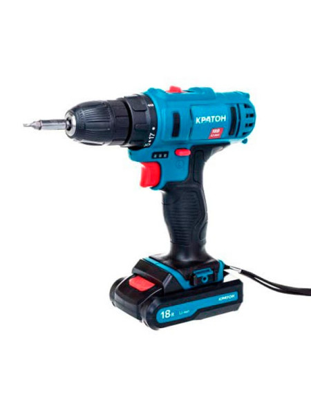 Аккумуляторная дрель-шуруповерт Кратон CD-18-Li-1,5 3 11 01 056
