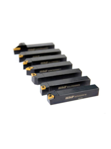 Набор резцов со сменными твердосплавными пластинами TiN (7 шт; 20 мм) MetalMaster 18338