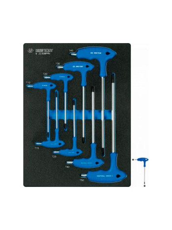 Набор ключей KING TONY Torx L-тип, ложемент, 8 предметов 9-22308TRV