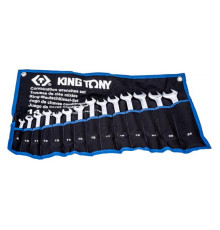 Набор комбинированных ключей KING TONY, 8-24 мм, чехол из теторона, 14 предметов 12D15MRN01