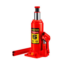 Бутылочный гидравлический домкрат Stayer RED FORCE 5т, 216-413 мм, 43160-5_z01