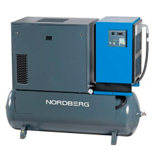 Винтовой компрессор NORDBERG 11 кВт, 10 Бар, 1400л/мин, ресивер 500 л, осушитель NCS500/1400-10D