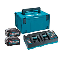 Набор PSK (2 аккумулятора BL4040, зарядное устройство DC40RB, кейс MAKPAC тип 3) Makita 191U04-0