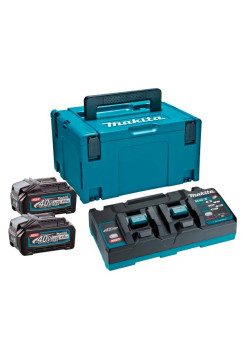 Набор PSK (2 аккумулятора BL4040, зарядное устройство DC40RB, кейс MAKPAC тип 3) Makita 191U04-0