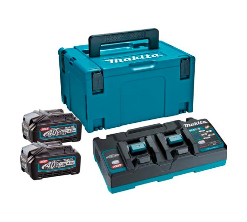 Набор PSK (2 аккумулятора BL4040, зарядное устройство DC40RB, кейс MAKPAC тип 3) Makita 191U04-0