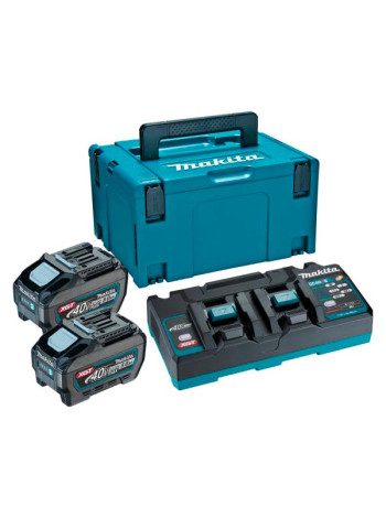 Набор PSK (2 аккумулятора BL4050F, зарядное устройство DC40RB, кейс MAKPAC тип 3) Makita 191U18-9