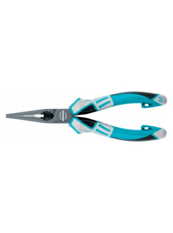 Прямые длинногубцы 170 мм, трехкомпонентные рукоятки GROSS 17170