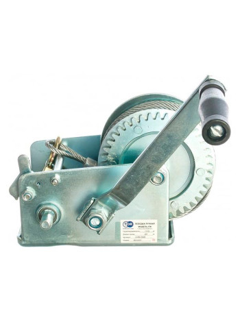 Ручная барабанная лебедка TOR ЛН-2500 (LHW) г/п 1,0 т, длина троса 20 м 11313