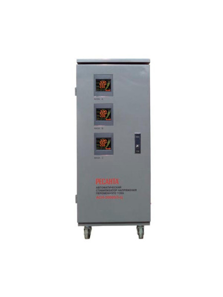 Трехфазный стабилизатор Ресанта АСН 30000/3-Ц 63/4/18