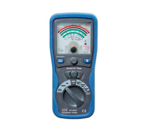 Аналоговый тестер изоляции и электропроводимости СЕМ DT-5503 480489