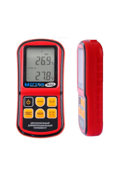 Измеритель температуры цифровой двухканальный МЕГЕОН 16312 00000006463