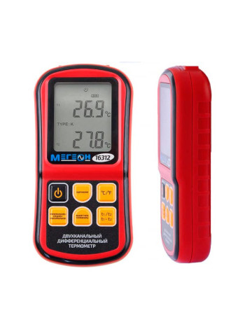 Измеритель температуры цифровой двухканальный МЕГЕОН 16312 00000006463