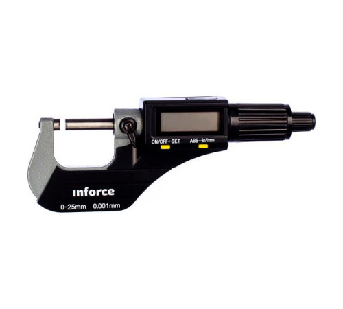 Цифровой микрометр 0-25мм/0-1"*0.001мм/0.00005" Inforce 06-11-44