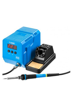 Низкотемпературная цифровая паяльная станция ЗУБР с ЖК дисплеем, диапазон 50-480C, 60Вт 55336