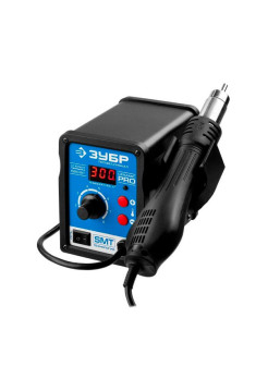 Термовоздушная цифровая паяльная станция ЗУБР 100-500C, шаг 1C, 120л/мин, 650Вт, 3 насадки 55350