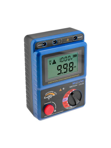 Измеритель сопротивления изоляции - мегаомметр МЕГЕОН 13126 к0000011560