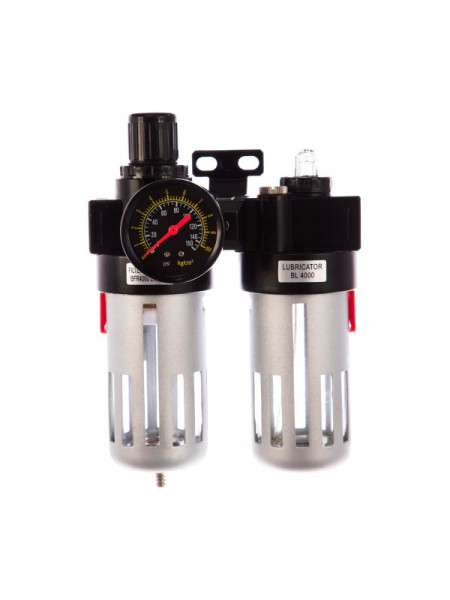 Фильтр-редуктор-лубрикатор 1/2" KraftWell KRW1771.2A12 Фильтр-редуктор-лубрикатор 1/2" KraftWell KRW1771.2A12