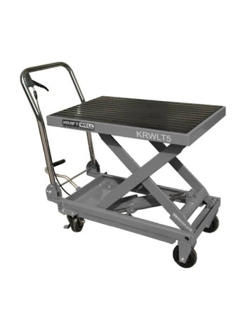 Подъемная передвижная платформа с гидравлическим приводом KraftWell г/п 500 кг KRWLT5