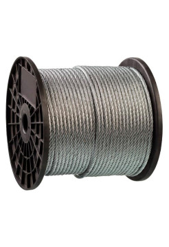 Грузоподъемный стальной трос ЗУБР Профессионал DIN 3060, d=8 мм, L=80 м 30415-08