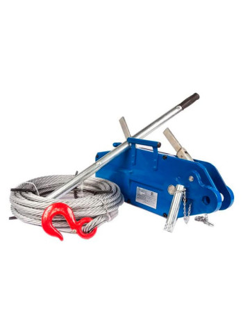 Рычажная тросовая лебедка TOR МТМ 3200 3.2 т, длина 20 м, стальной корпус 1002529