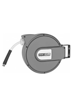 Катушка для раздачи воздуха/воды KraftWell закрытая, пластиковая, 9 м KRW1731.C6