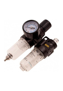 Блок подготовки воздуха регулятор-фильтр-лубрикатор FLR1500, 10 бар, 1500 л/мин, 1/4 Denzel 57469