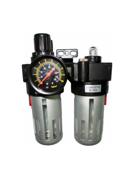 Фильтр-редуктор-лубрикатор 1/4" KraftWell KRW1771.2A14 Фильтр-редуктор-лубрикатор 1/4" KraftWell KRW1771.2A14