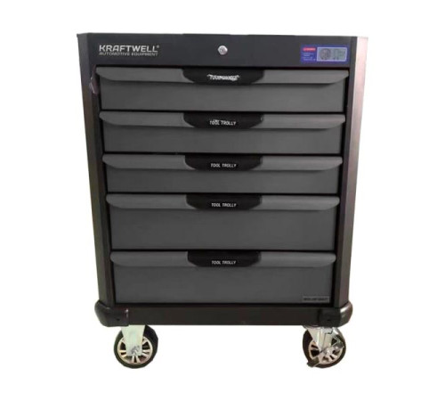 Тележка KraftWell с 5 ящиками, в подарок инструмент 157 предметов KRW-TTG+SET157