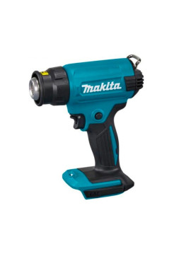 Аккумуляторный тепловой пистолет фен Makita LXT 18В, 550 град., кейс, насадки, защита от перезапуска, без аккум. и з/у DHG180ZK
