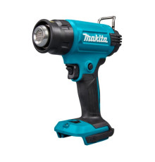 Аккумуляторный тепловой пистолет-фен Makita LXT 18В, 550 град, 2 скорости,6 режимов, насадки DHG181ZK