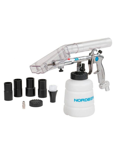 Моющий пистолет с металлической вращающейся насадкой и насадками для подключения к пылесосу NORDBERG NP9008K2