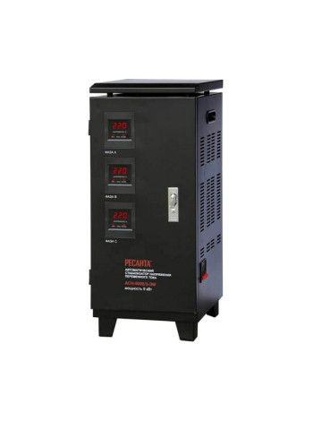 Трехфазный стабилизатор напряжения Ресанта ACH 9000/3-ЭМ 63/4/4