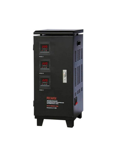 Трехфазный стабилизатор напряжения Ресанта ACH 9000/3-ЭМ 63/4/4