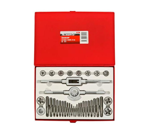 Набор метчиков и плашек М3 - М16, 36 предметов MATRIX MASTER 77339