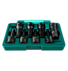 Набор ударных шестигранных головок (8 пр; 1/2"; H5-H19) Jonnesway 48064