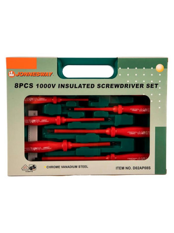 Набор диэлектрических отверток SL 0,4х2,5х85-1,2х6,5х150 и PH Jonnesway D02AP08S