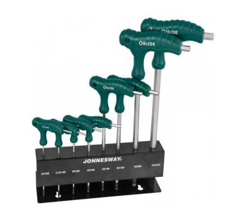 Набор угловых двусторонних шестигранников Jonnesway H10MB08S