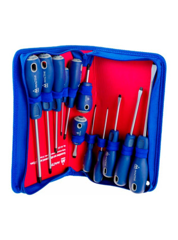 Набор отвёрток в футляре на молнии 12шт МАСТАК 04-12Z