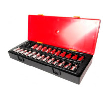 Набор бит-головок 1/2" HEX H4-H14, TORX T20-T60, SPLINE M5-M12 (25 предметов) JTC K4251