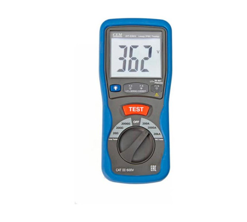 Измеритель R петли фаза-нуль и тока короткого замыкания СЕМ DT-5301 481899