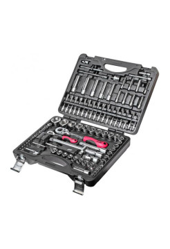 Набор 6-гранных головок торцевых и вставок 1/4" & 1/2" в кейсе, 110шт JTC JTC-H110B-B72