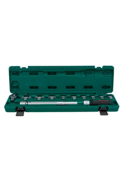 Динамометрический ключ 1/2 дюйма DR (со сменными рожковыми насадками 13-30 мм и приводом) 40-200 Нм Jonnesway T30200NS 49853